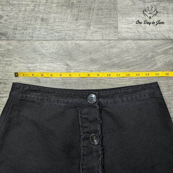 Francesca Button Fron Denim Mini Skirt Size M - Picture 3 of 5